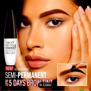 Peel-Off Eyebrow Tattoo Gel Long-Lasting, Waterproof, Sweat proof Eyebrow Tint